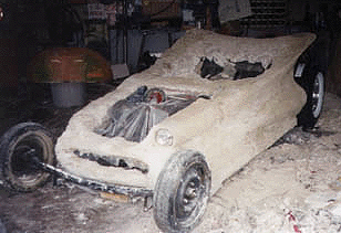 ed roth plaster car