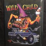 Black Wild Child Metal Sign