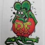 Green Rat Fink Clear Decal