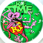 Rat Fink Clock-R.F. Time