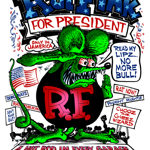 Rat Fink for President Clear Decal