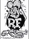 12 in. Rat Fink Black Decal