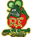 Green Rat Fink patch3 3/4