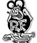 B/W Rat Fink patch3 3/4