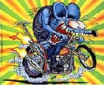 Rat Fink Biker mini poster #3 6.5x8.25