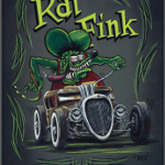 2015 Pinstripe Rat Fink sign 12x18