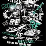 Rat Fink Zippered Hoodie Collage- Shark Juice/Surf!!!!