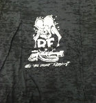 Burnout Rat Fink in Silver Foil Ladies Fitted Tee