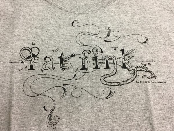 Heather Rat Fink Scroll Tee Womens Cut