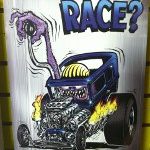 Race Aluminum Sign 12x18