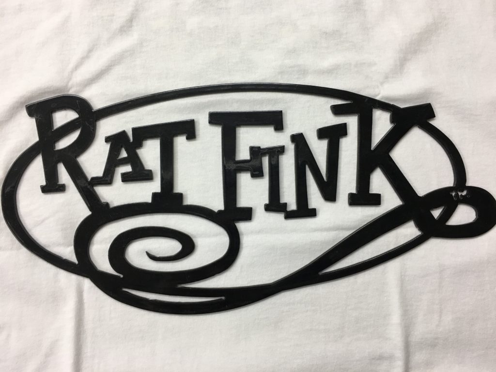 Ratfink Laser Cut Sign Black Ed Roth S Rat Fink