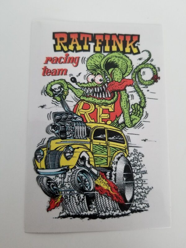 Finkg Xxx Video - Rat Fink Racing Team Clear Decal - Ed Roth's Rat Fink