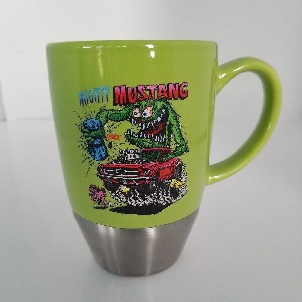 Mighty Mustang Mug (Green / Silver)
