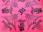 Rat Fink Bandana Pinstripe Pink w/ Black