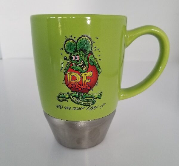 Rat Fink Mug (Green / Silver)