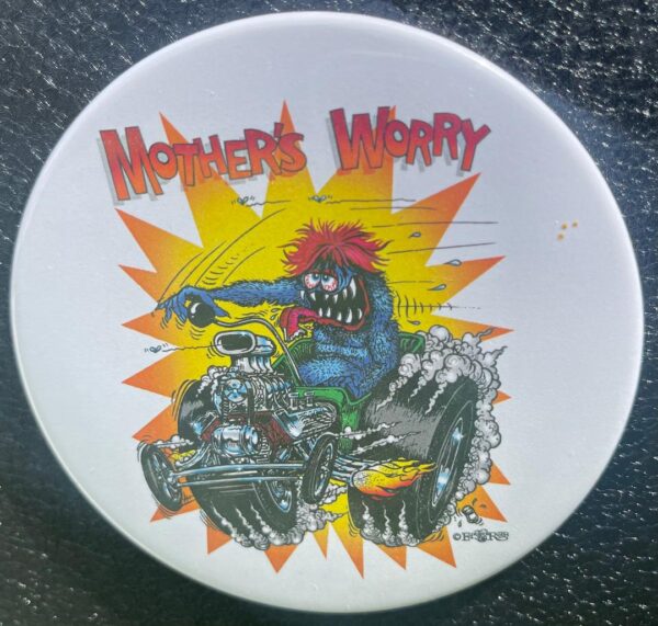 Mothers Worry burst 3.5" Magnet Button