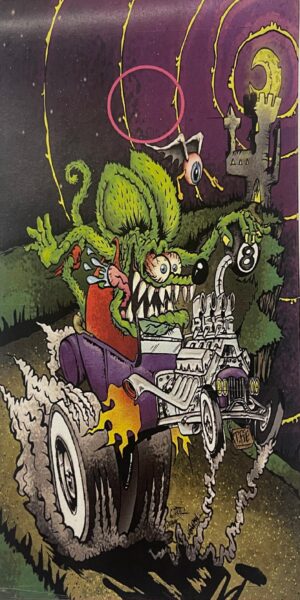 Ed Roth "Big Daddy" Rat Fink Tye Dye 60's Surf Hot Rods Sticker or Magnet 