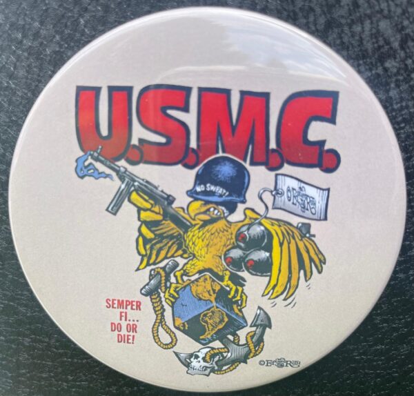 U.S.M.C.  3.5" Magnet Button