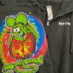 Rat Fink Tie Dye Med Weight Women's Zippered Hoodie