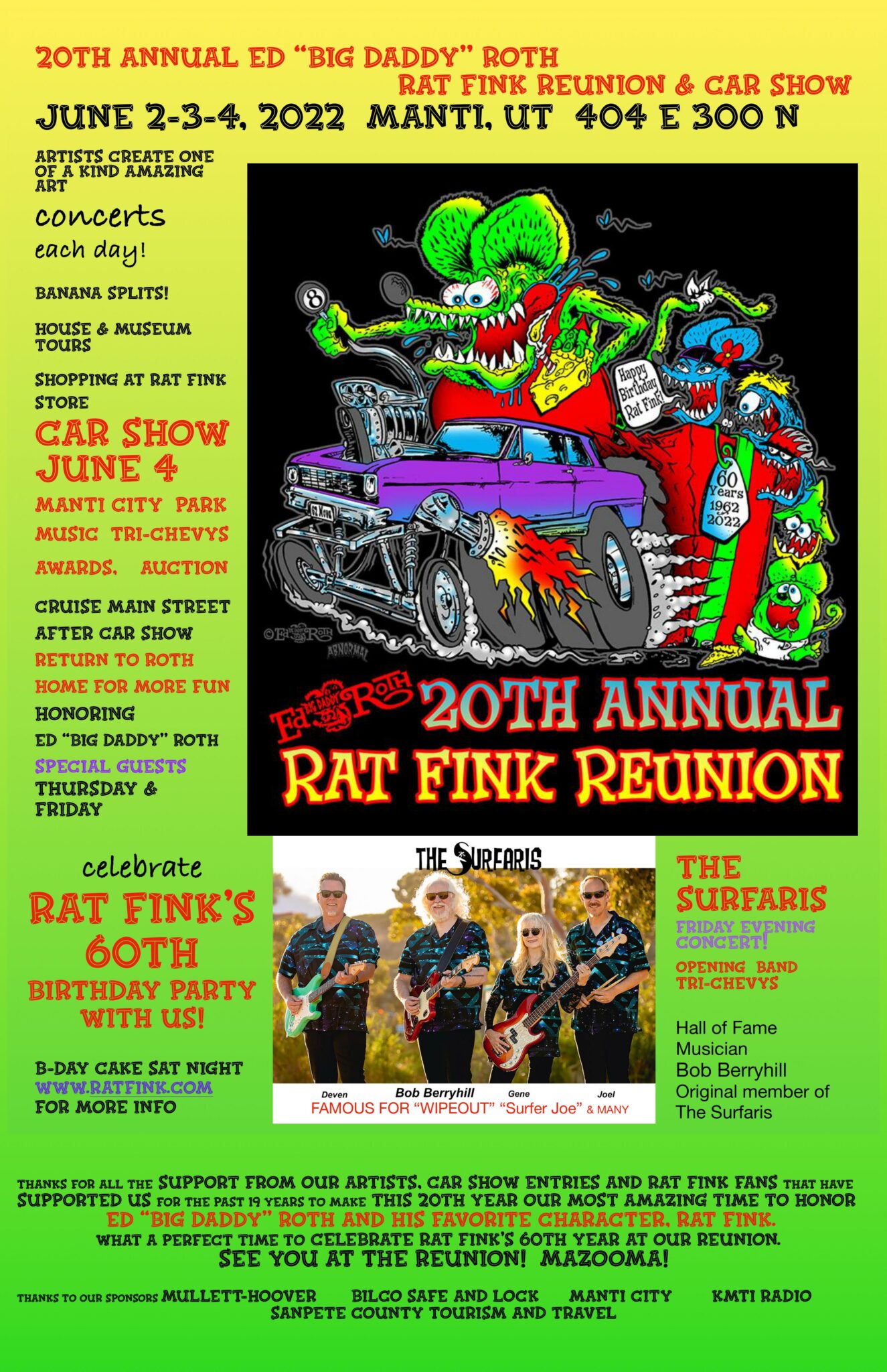 20th Annual Ed "Big Daddy" Roth's Rat Fink Reunion Ed Roth's Rat Fink