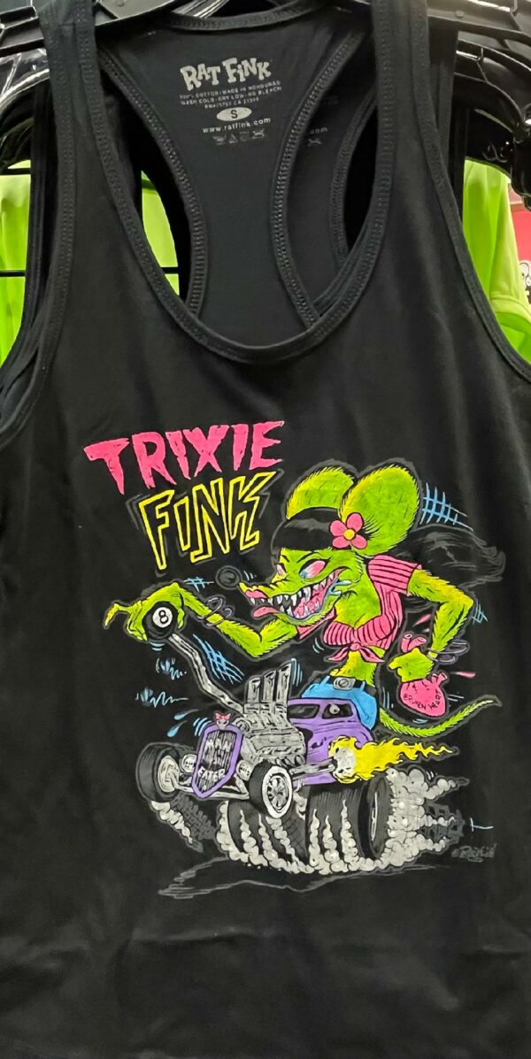 Trixie Fink Black Ladies Racerback tank