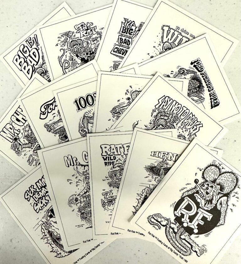 Trading Card Set Black/White 60 CARDS - Ed Roth's Rat Fink
