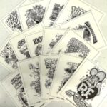 Trading Card Set Black/White 60 CARDS
