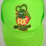 Neon Green Flourscent Rat Fink Trucker Hat