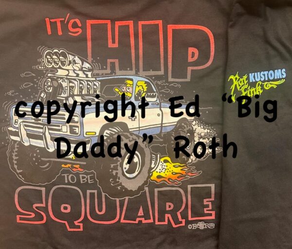 Rat Fink It's Hip To Be Square  T-Shirt