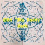 White with Blue Rat Fink Swirl Bandana design
