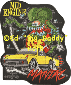 Mid Engine Rat Fink Patch