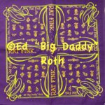 Purple Nuts & Bolts Green-Orange Rat Fink Bandana
