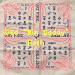 White Nuts & Bolts Pink-Purple Rat Fink Bandana