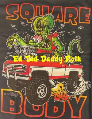 Rat Fink Black Kid Square Body