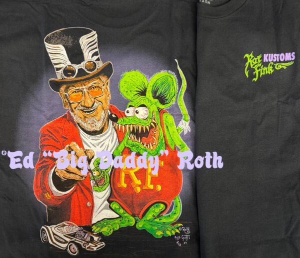 Ed Roth & Rat Fink Portrait T-Shirt - Ed Roth's Rat Fink