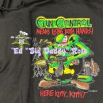 Gun Control Rat Fink Zippered Hoodie